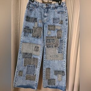 Oli & Hali Blue Patchwork Jeans.      #43